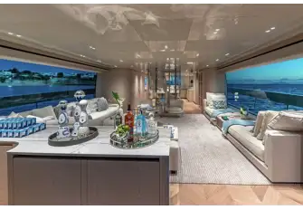 The light-filled main saloon presents wonderful views in every direction