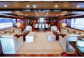 Looking forward in the main saloon