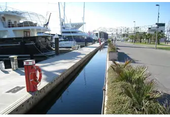 A separate quay means both berths are isolated from public access