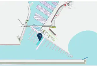 Berth F1 is 80x18m, centrally located in prime position