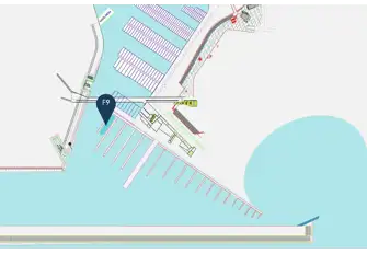 Berth F9 measures 50x12m
