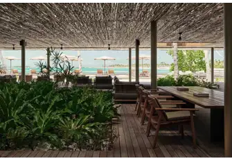 Restaurants feature global cuisine, casual dining and tuk-tuks