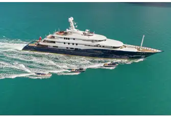 Four tenders include two 6.2m custom Yachtwerft Meyer tenders