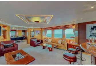 Looking forward in the main saloon towards the formal dining area