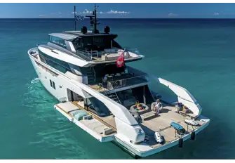 She has the outside space of a considerably larger yacht