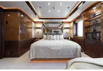 The port side guest double cabin with en suite