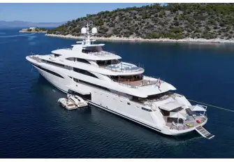 At 2,350GT, O'PTASIA is a substantial yacht