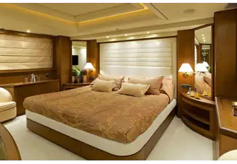 The owner's suite on the main deck