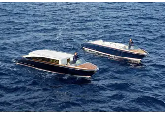 Two custom 10.5m Hodgdon tenders, limo and sport