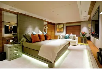 The main deck master suite