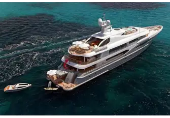 VENTUM MARIS - She has a beach club and stowage for two tenders and a fleet of toys