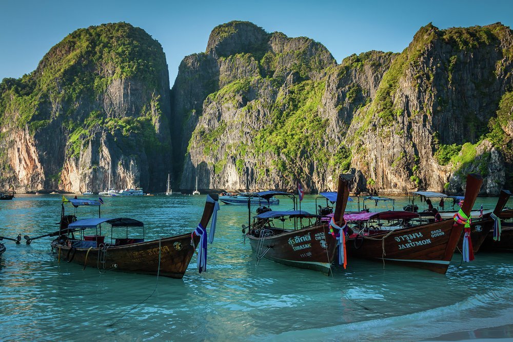 Limestone islands create hidden coves