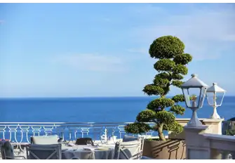 Yannick Alleno à l'Hôtel Hermitage - Book your table on the sun terrace for views such as these