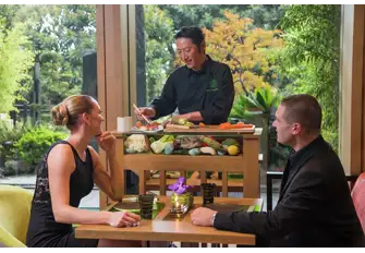 Yoshi - Chef Takeo Yamazaki pairs each dish with sake, whisky or tea