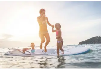 The warm sea makes all watersports fun