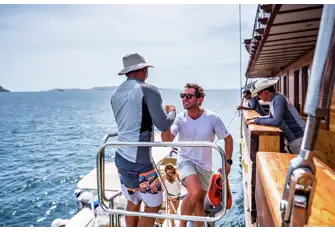 You can lose your shoes as soon as you set foot on board