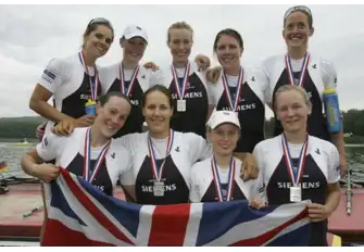 Determination and passion made Georgina (centre, back row) a GB winner, and now a Burgess Partner