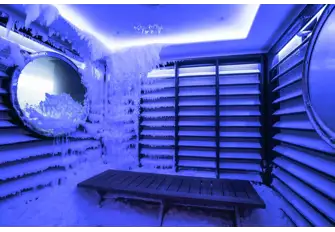 Step into the cold to tone skin and muscles