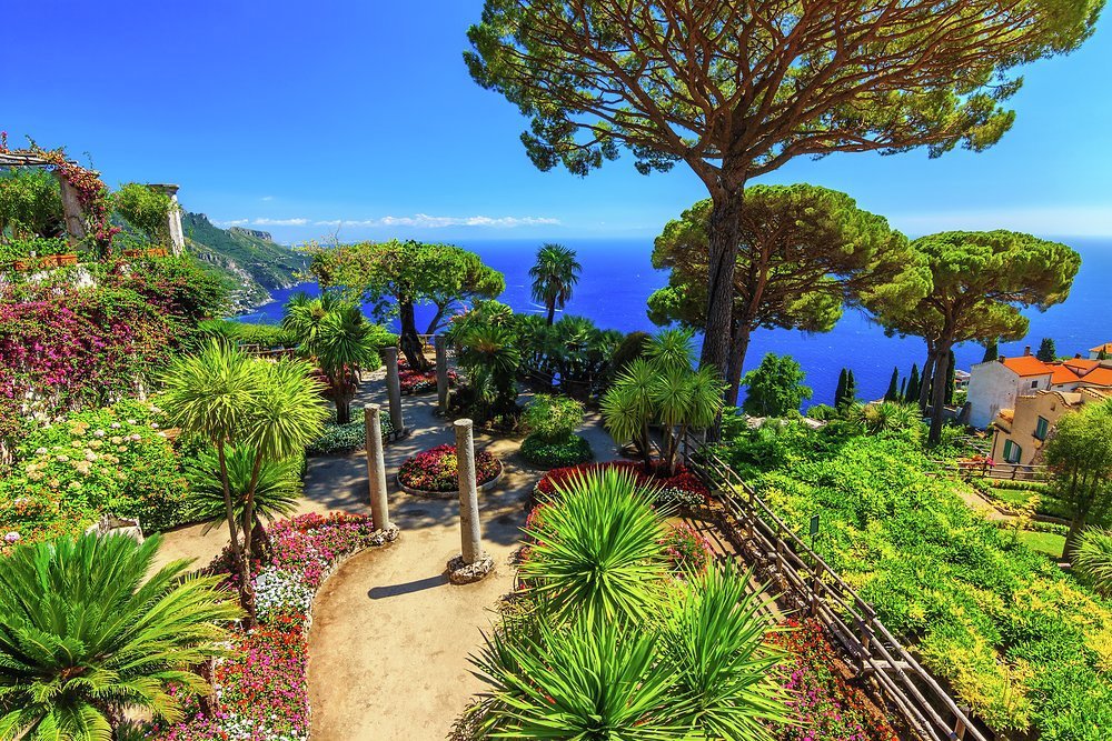 The beautiful gardens of Villa Cimbrone, Ravello