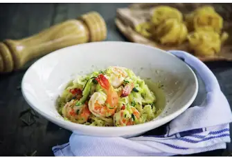 Seafood, herbs and pasta - simple and perfectly delicious