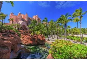 The landscaped gardens are a delight to explore