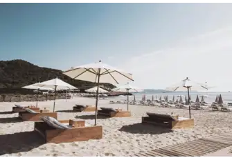 El Chiringuito is on the island's most southerly beach