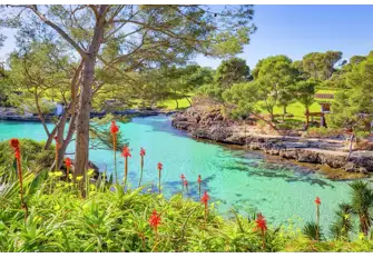Cala Mitjana on the east coast is a heavenly spot and not easy to reach by land