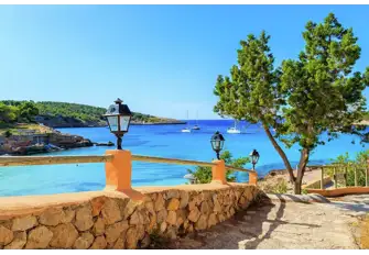 Cala Portinatx is an exceptionally well sheltered bay with crystal clear waters