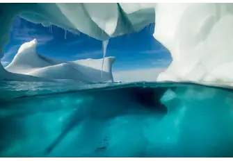 An iceberg is an awesome sight, seeing it from below is transformative