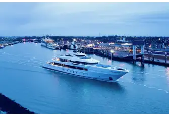 LUSINE on her way to sea trials