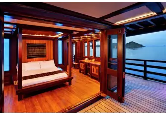 The master suite is exquisite