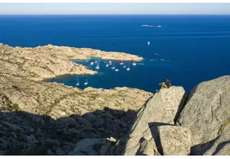 Cala Coticcio in La Madallena, Sardinia, is a magnet for yachts