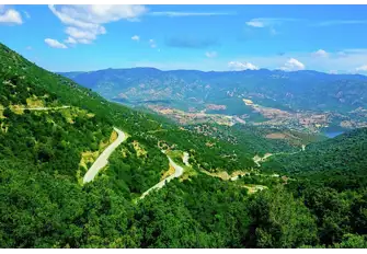 You will find hilltop views stretch all the way down to the sea