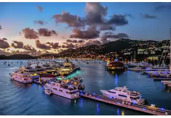 Charlotte Amalie's Yacht Haven Grande is were the superyachts touch base for charters