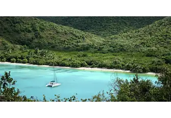 Quiet bays of turquoise blue