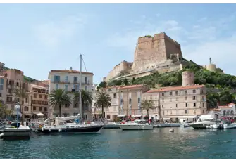 The ancient citadel that looms over the port of Bonfacio