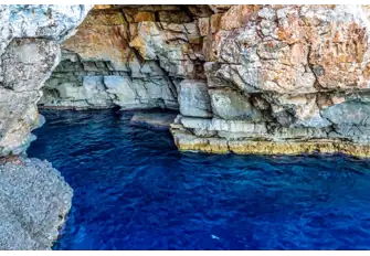The vivid waters of Odysseus' Cave on Mljet