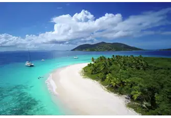 Sandy Cay, off Jost Van Dyke in the BVIs, is picture-postcard, pinch-yourself beautiful