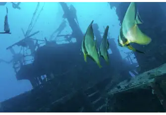 The wrecks of sunken ships are still there to explore
