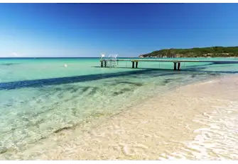 The jetty that has brought so many of the jetset to Club 55