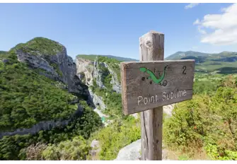 ...and ends with a rewarding view at the aplty named Point Sublime