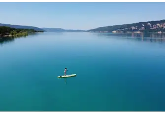 You may choose to take your pleasures in a more leisurely way, paddling across one of the turquoise lakes that temper the river's flow
