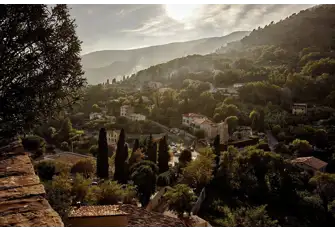 At the end of your journey, this spectacular view from Carros down the Var Valley awaits