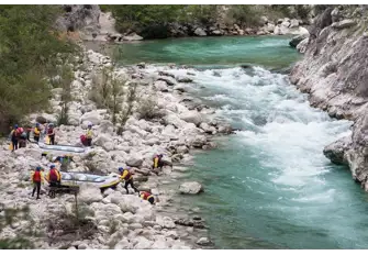 Sections of the river are perfect for white-water rafting