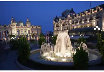 Monte-Carlo's Casino Square at dusk
