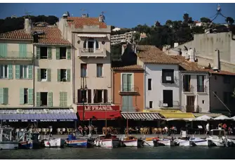 Fishing boats bob away off Quai Jean Jacques Barthélémy in Cassis