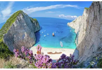 Zakynthos' iconic Navagio Beach