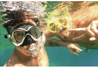 Crystal-clear waters and plenty so see below the surface - perfect for snorkelling