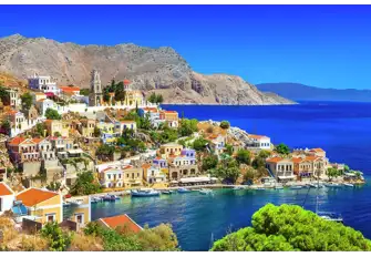 The Dodecanese island of Symi is within cruising distance of Turkey
