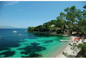 La Paloma beach in St Jean Cap Ferrat is famed as one of the best on the French Riviera